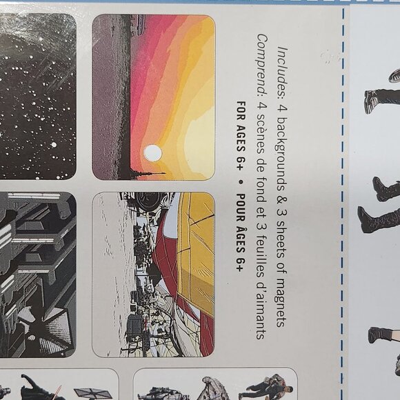 Star Wars, The Force Awakens Magnetic Figures Pottery Barn Kids Tin Box 2015 NOS - Picture 6 of 10